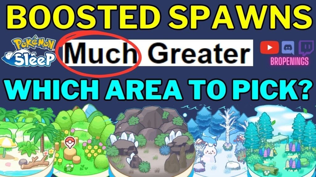 How Boosted Spawns Work & Affect Your Event Area Choice #pokemonsleep