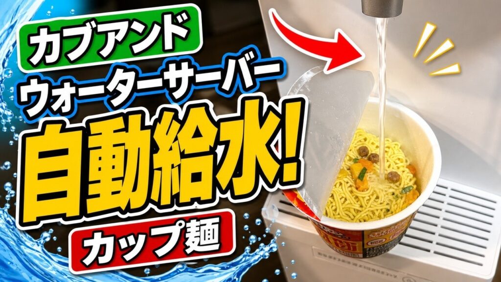 カブアンドウォーターサーバー開封＆動作確認＆自動給水システム構築